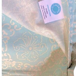 MARTHA Floral Pillow Shams, Light Green and White